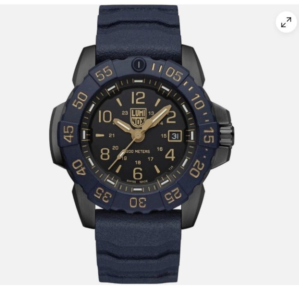 Hard Core Luminox Navy Seal 'Back to the Blue' 45mm Men's Military Watch XS.3255
